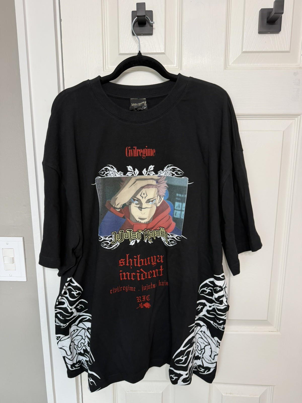 Civil Regime x Jujutsu Kaisen Sukuna Shirt - Size 2XL