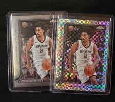 Topps Chrome Dylan Harper Rookie San Antonio Spurs 2024-25 Basketball 2 Card Lot