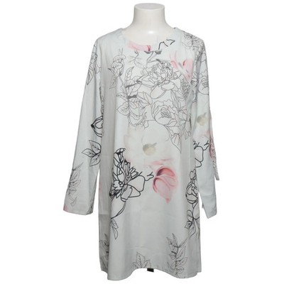 Yoins, Kleid, Größe: M, Weiß/Mehrfarbig, Blumen, Damen #kht