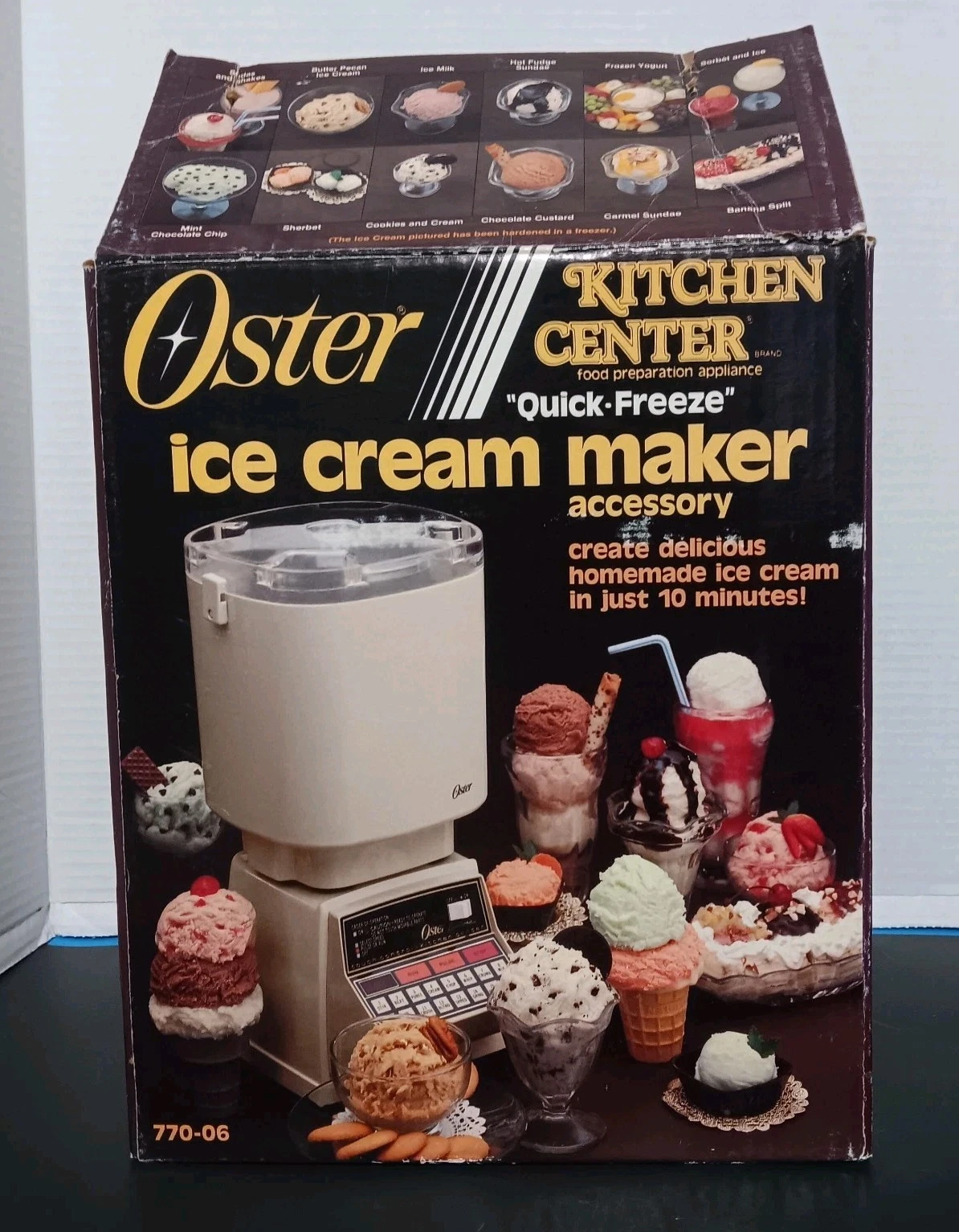 Vintage Oster Kitchen Center Ice Cream Maker Accessory Attachment CIB
Opens in a new window or tab