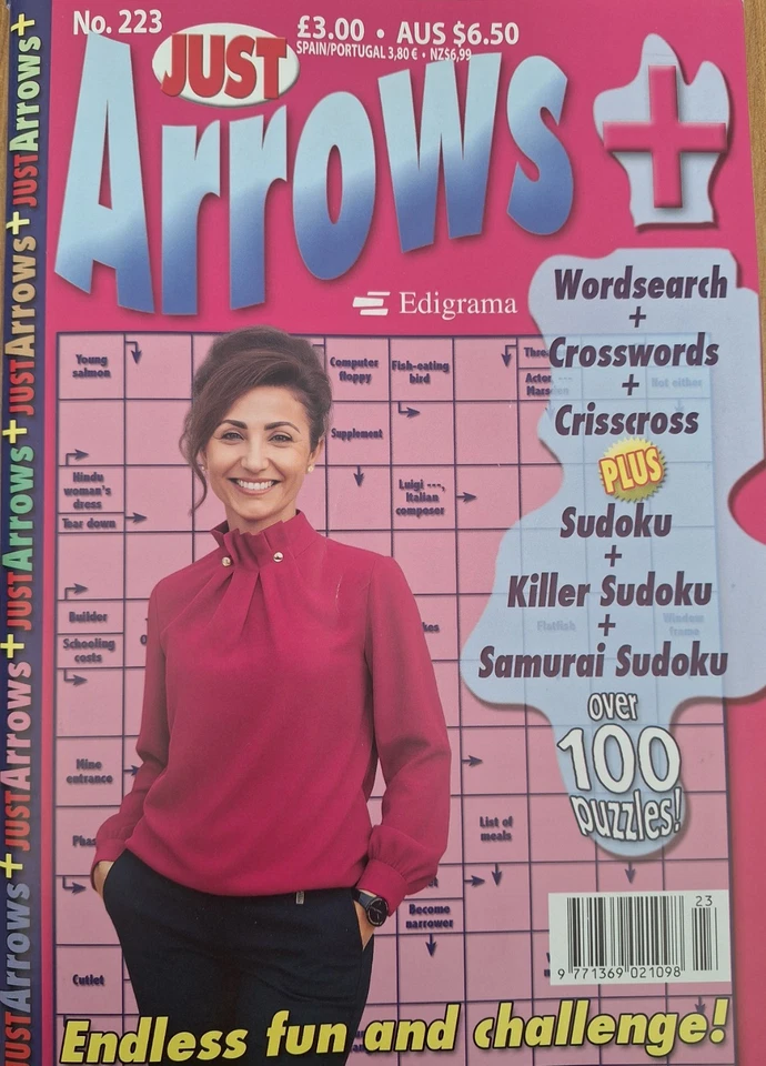4 x Just Arrows+ Arrow Word Puzzle Books (Issues 221 - 224) over 400 puzzles - Image 4 of 4