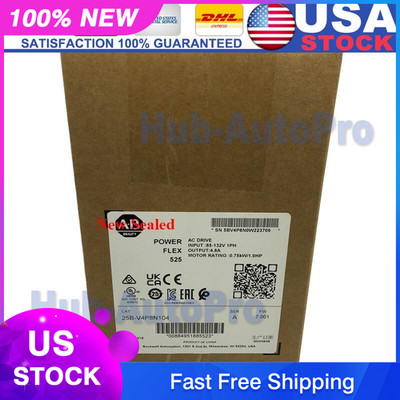25B-V4P8N104 PowerFlex 525 0.75kW (1Hp) AC Drive 25BV4P8N104 New Original