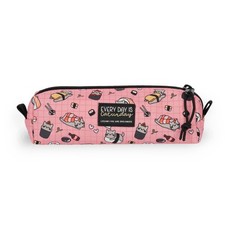 Legami - My Pencil Case, Sushi Cat Theme, Zip Closure, Recycled Plastic, Durable