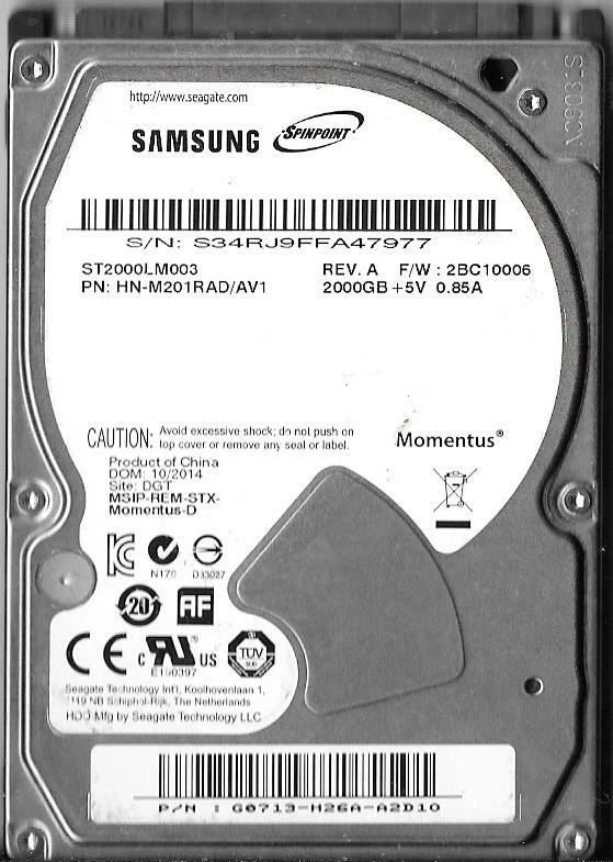 Samsung 2.5 Inch SATA 2TB Internal Hard Disk Drives for sale | eBay