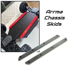 Chassis Skid Slide Rails for Arrma Typhon, Kraton, Notorious 6s Black 