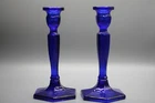Vintage Fenton Glass Candlestick Candle Holders B1