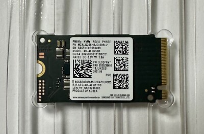 256GB M.2 NVMe 2242 Samsung PM991A Lenovo FRU 5SS0Z86692 SSD Neu