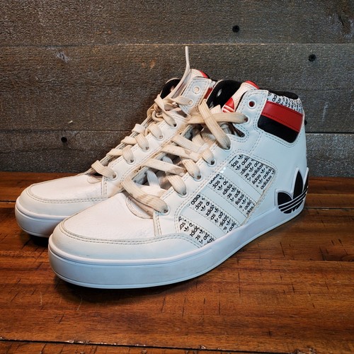 Adidas Hard Court High ""Transmission Pack"" cloud bianco nucleo nero da uomo taglia 8,5 - Foto 3 di 12