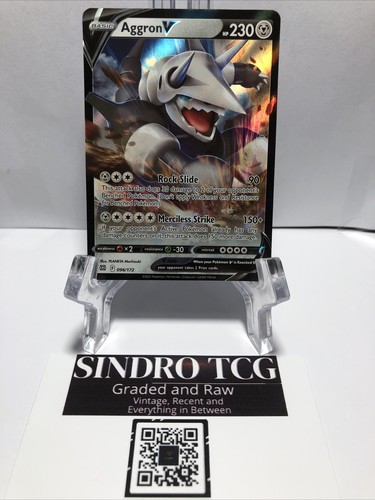 Aggron V 096/172 Ultra Rare - 2022 Pokemon Brilliant Stars NM - 第 1/3 張圖片
