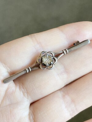 Vintage USSR 875 Silver Brooch Pin