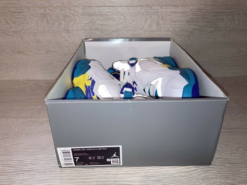 UK 4.5 EUR 38 US 7 24CM ~ Nike Air Jordan Retro 8 2019 ~ CI1236 100 White Aqua - Picture 8 of 8