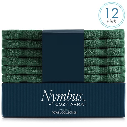 12 Pack Washcloth Towel Set -100% Cotton 600GSM Soft Face & Body Wash Cloths - Picture 26 of 59