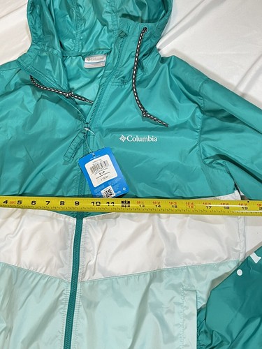 Rompevientos Columbia para mujer vela arenosa/blanco talla S $75 nuevo con etiquetas - Imagen 6 de 8