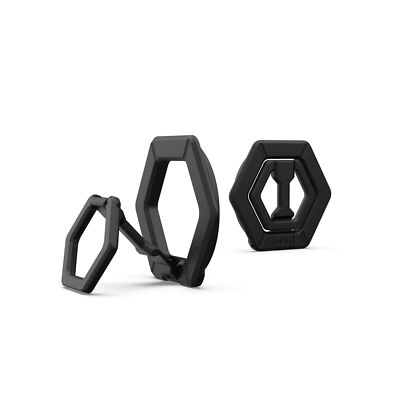 UAG Magnetic Phone Ring Stand Compatible with MagSafe, 360 Rotation Black/Black