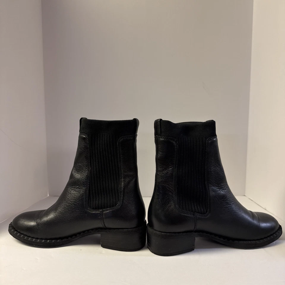 Botas Chelsea Gentle Souls By Kenneth Cole Bernadette para mujer 7 cuero negro Foto 2 de 4