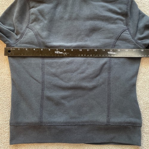 Abercrombie & Fitch Hoodie Kids Medium (13/14) Navy Blue Sherpa Lined Jacket - Picture 8 of 8