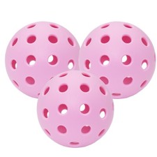 New Parrot Paddles Tube of 3 Outdoor Pickleballs 2-Piece 40 Holes  Pink 