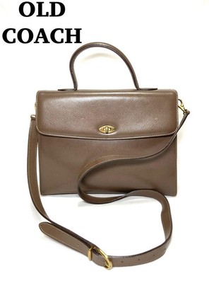 Coach Copley Bag D5E-4414 Old Shoulder Bag Italy Light Mocha 2-Way 