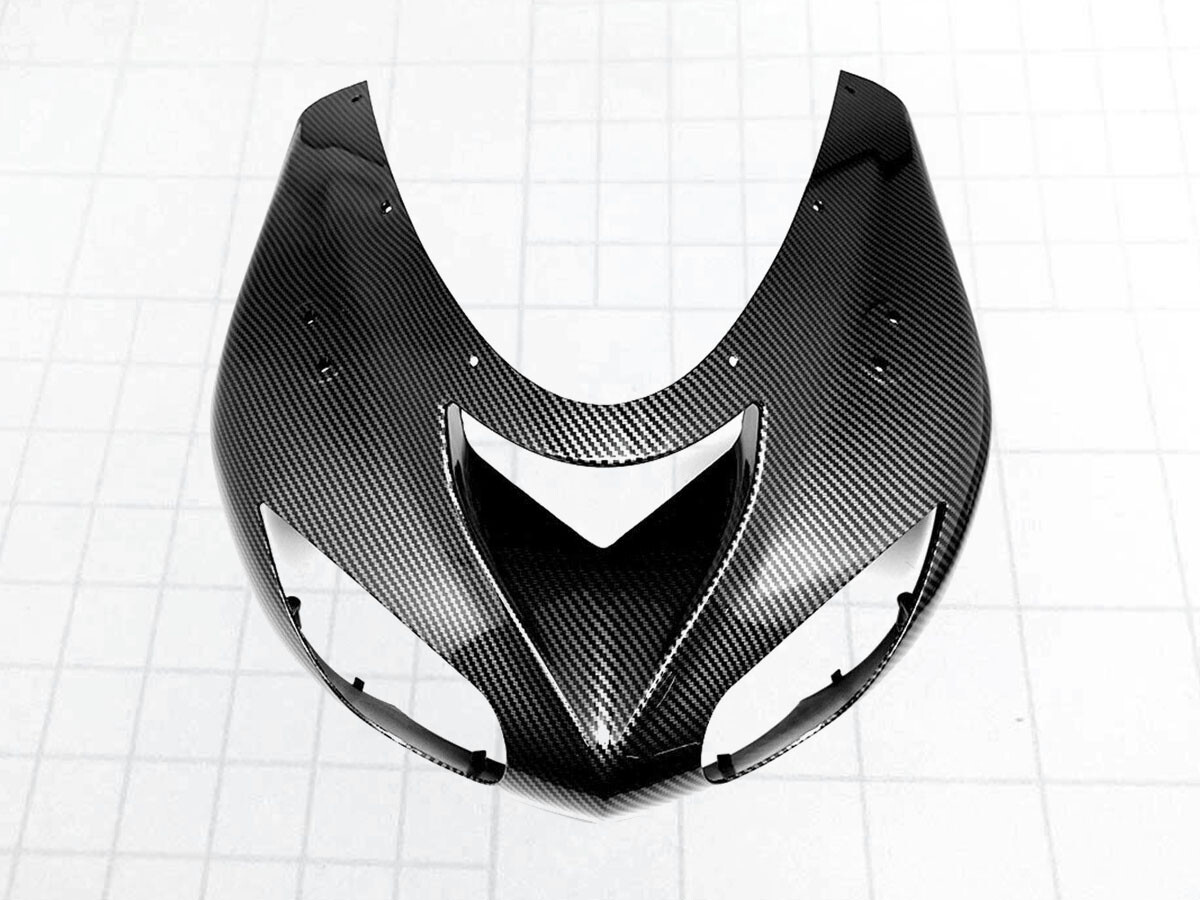 Shii　Happiness Front Upper Headlight Fairing Carbon Fiber For Kawasaki