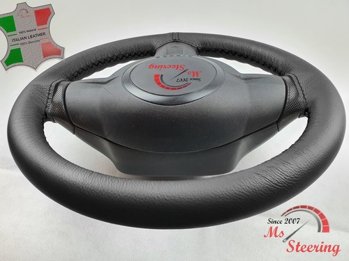 PARA TRIUMPH TR 6 15'' - CUBIERTA VOLANTE CUERO NEGRO, NEGRO 2 PUNT - Imagen 12 de 12