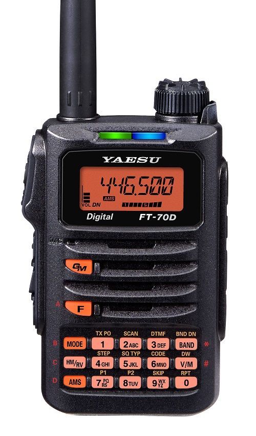 YAESU FT-70D デジタル受信機（中古品） Yaesu FT-70DR C4FM/FM Dual Band 5W HT Transceiver w/ RT Systems