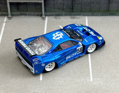 ZD Top Art 1:64 Blue F40 LBWK #56 Racing Sports Model