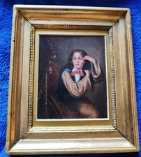 LA TOLETTA, RITRATTO DI GIOVANE ALLO SPECCHIO, OTTOCENTO, ANGELO INGANNI ?