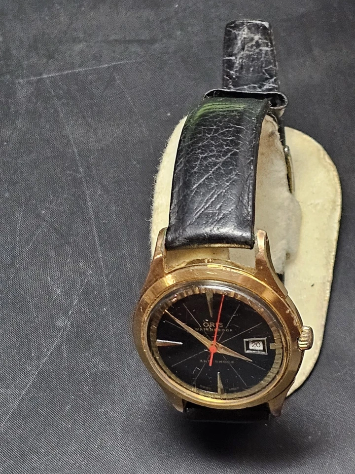 Reloj ORIS Hecho en Suiza Para Hombre Chapado en Oro Impermeable y Anti Golpes De Colección Foto 3 de 4