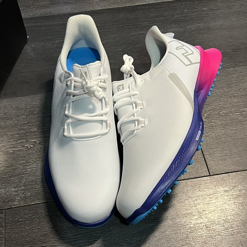 Scarpa da golf Footjoy DryJoy FJ Fuel Sport senza punte bianca impermeabile da uomo taglia 55455 - Foto 4 di 6