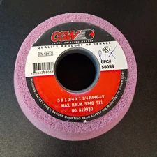 CGW® 58058 Flaring Cup Type 11 Toolroom Wheel, 5 in Dia x 1-3/4 in THK, 1-1/4 in