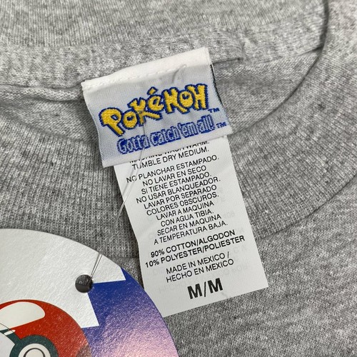 Deadstock Vintage Nintendo POKEMON (1999) “Pikachu GO!” Anime T-Shirt Womens XS - Picture 5 of 5