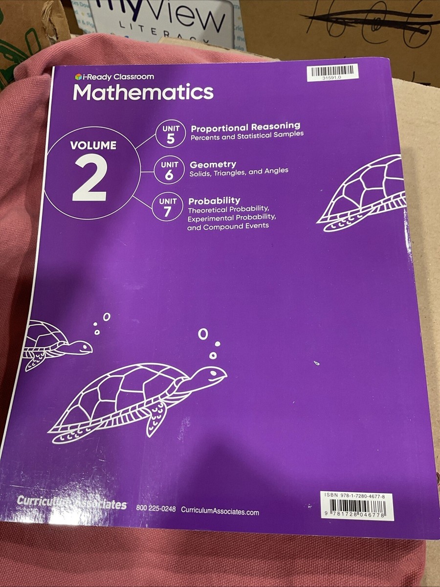 i-Ready Classroom Mathematics Grade 7 Volume 2 Workbook for 2024