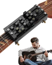New Portable Guitar Chord Trainer Guitar Chord Presser with 16 Chord Buttons