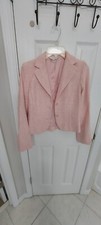Soft Pink 2-button Up Blazer Jacket Long Sleeve Women Size 2 Lined