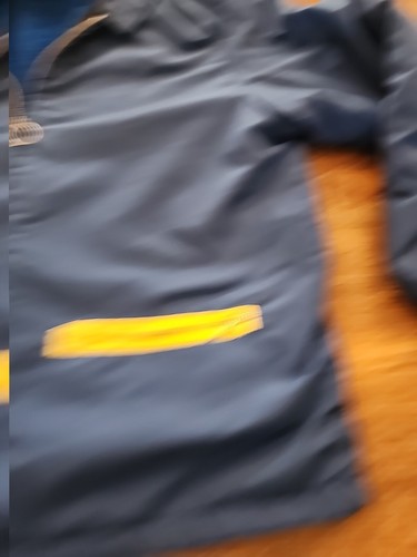 Vintage SWINGSTER 1970s Jacket - Blue + Yellow Racing Strips Sz LARGE Zip Up - Picture 9 of 20