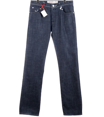 Nwt Jacob Cohen J620 Blau 100% Baumwolle US:3 2 Eu:48 Geschneidert Denim