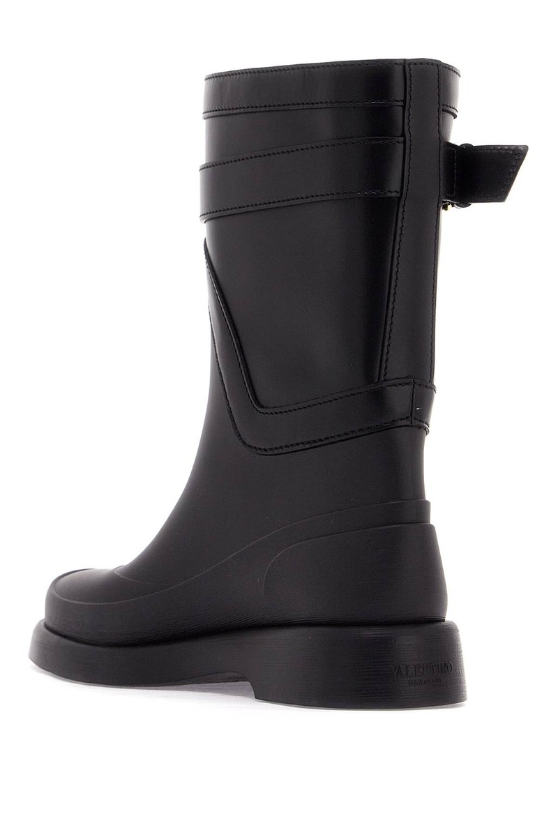 ブーツその他 VALENTINO BOOTS (5W2S0JH7HEX 0NO) Valentino Garavani Vlogo leather ankle boots | The Fashion