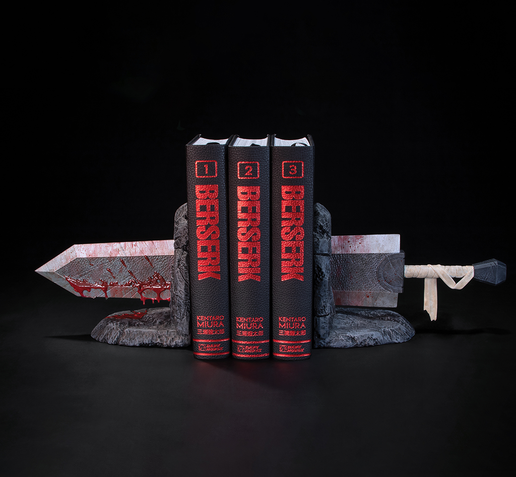 Berserk Anime Boekensteunen Berserk Serre-Livres Furious Dragon Slayer En Résine Pour Décoration De Anime Boekensteunen Hars