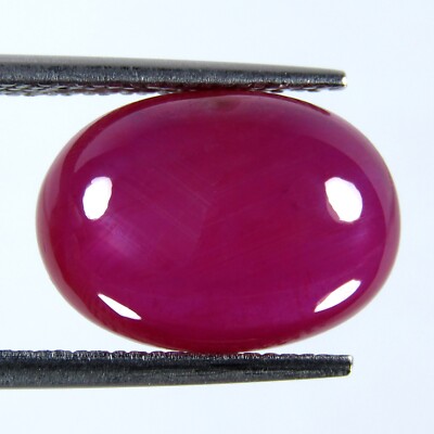 10.92Cts EXQUISITE OVAL CABOCHON SHAPE NATURAL RUBY LOOSE GEMSTONE
