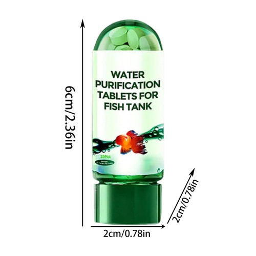 Water Purification Tablets Freshwater Aquarium Water Clarifier Cleaning Solution - Picture 2 of 10