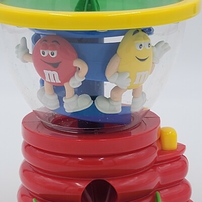 M&M's Fun Machine Spinning Candy Dispenser Push Button Swirl