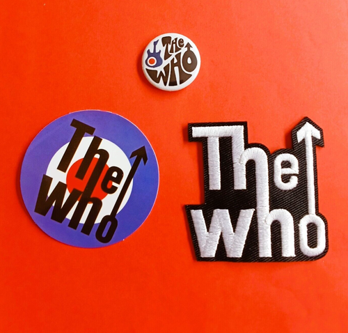 THE WHO Embroidered Patch Iron on 25mm 1" Badge pin sticker decal bundle 70s - Picture 6 of 6