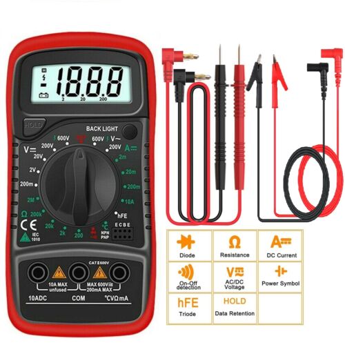 Digital Multimeter Voltmeter Ohmmeter Amperemeter Mit TRMS 4000 Counts - Bild 3 von 6