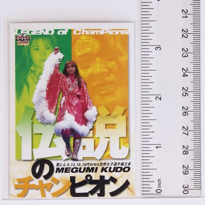 超激レア　MEGUMI等身大タオルケット MEGUMI KUDO (Legend) - 2002 Limited BBM Women's Pro-Wrestling