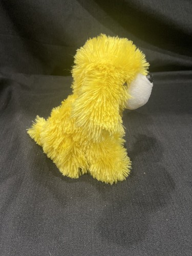 Toymax xyz inc yellow and white dog plush stuffed animal 8" - Picture 3 of 7