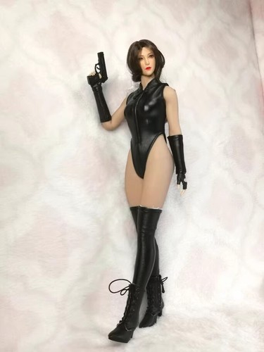 1/6 Scale female Black Jumpsuit +Armlet +Leg sleeves Set For 12'' PH TBL Figure - Picture 5 of 9