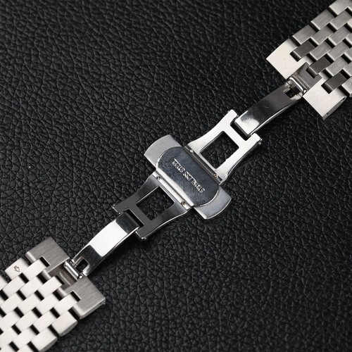 20mm 22mm Polishing Or Brushing Solid Watch Band Strap Stainless Steel Bracelet - Picture 7 of 17