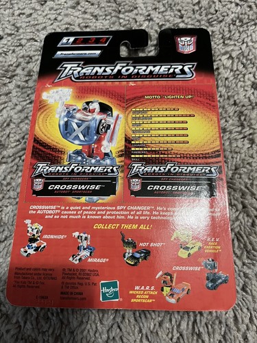 2001 Transformers Autobot Action Figure Spychanger Crosswire Unopened Sealed MIB - Picture 3 of 6