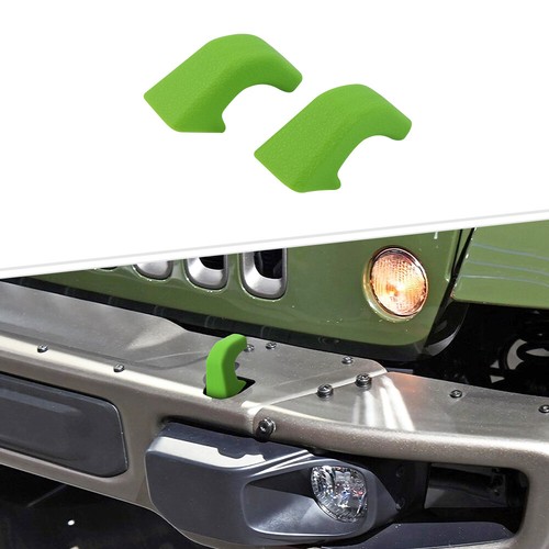 2pc Bumper Tow Hook Protector Tow Hook Rubber Covers For Jeep Wrangler JK JL JT - Picture 5 of 66
