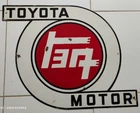 VINTAGE TOYOTA MOTOR CO No PORCELAIN GAS AUTOMOBILE SALES SERVICE DEALERSHIP